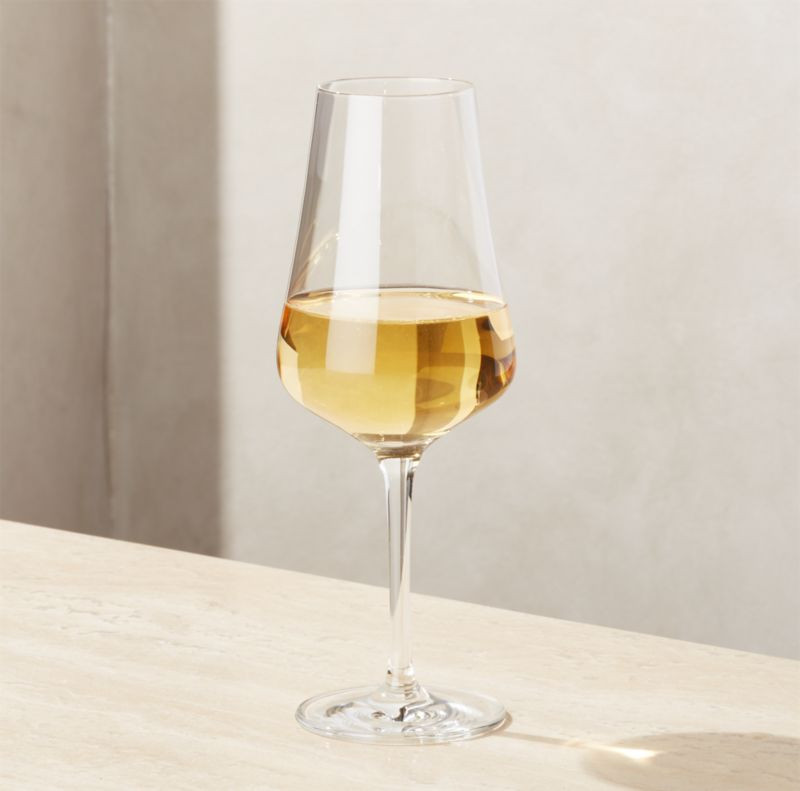 Kira Tulip White Wine Glass + Reviews | Crate & Barrel | Crate & Barrel