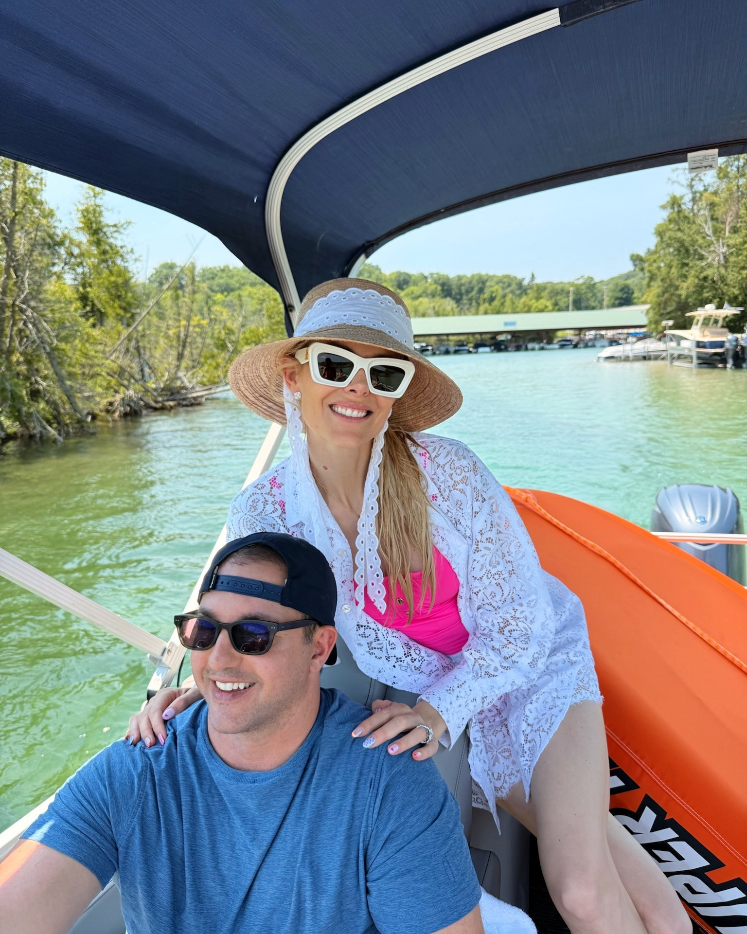 Torch Lake Look! One of my favorite swim brands ever. They fit like shapewear, so flattering and so comfortable! They also are great if you have a longer torso. I always struggle finding swimwear that’s long enough! (I’m 6 feet tall for reference!)

Linked my coverup set as well and fav summer accessories!

#LTKsummer #LTKswimwear