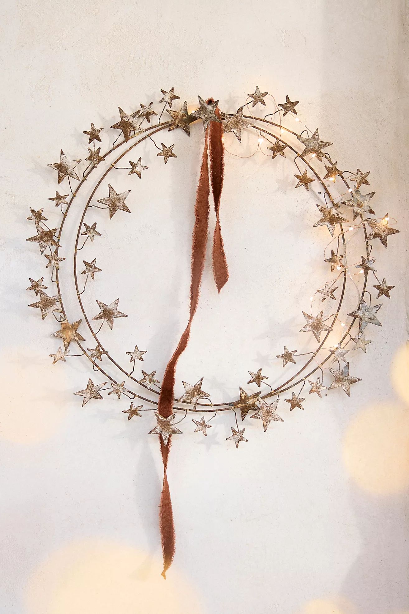 Aged Iron Star Wreath | Anthropologie (US)