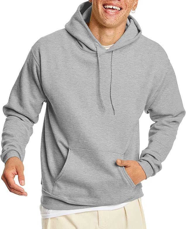 Hanes Men's Pullover EcoSmart Hooded Sweatshirt | Amazon (US)