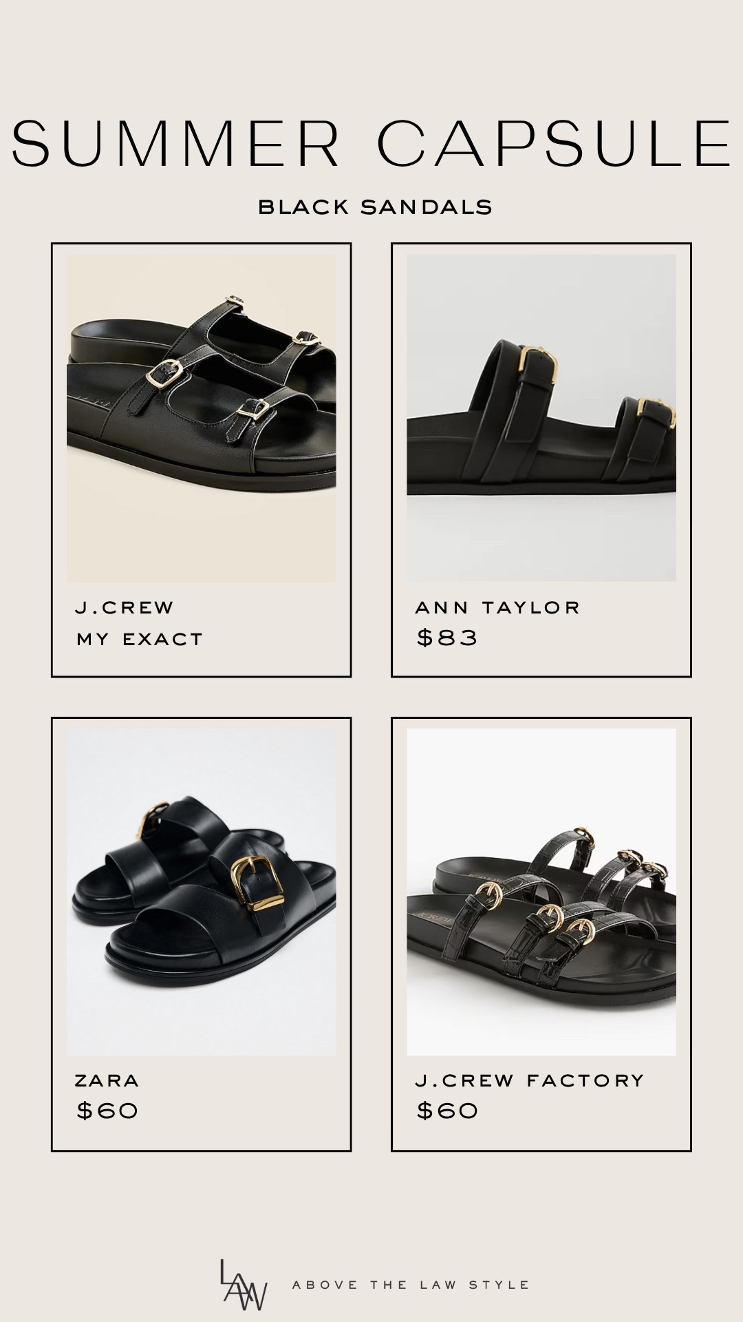 Summer Capsule: Black Sandals

#LTKShoeCrush #LTKStyleTip #LTKSummerEdit