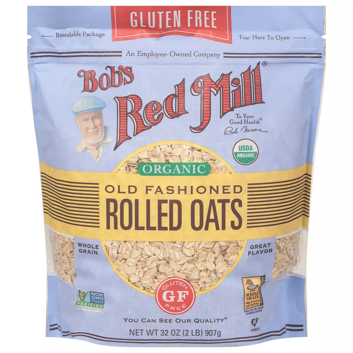Bob's Red Mill Gluten Free Organic Old Fashioned Rolled Oats - 32oz | Target