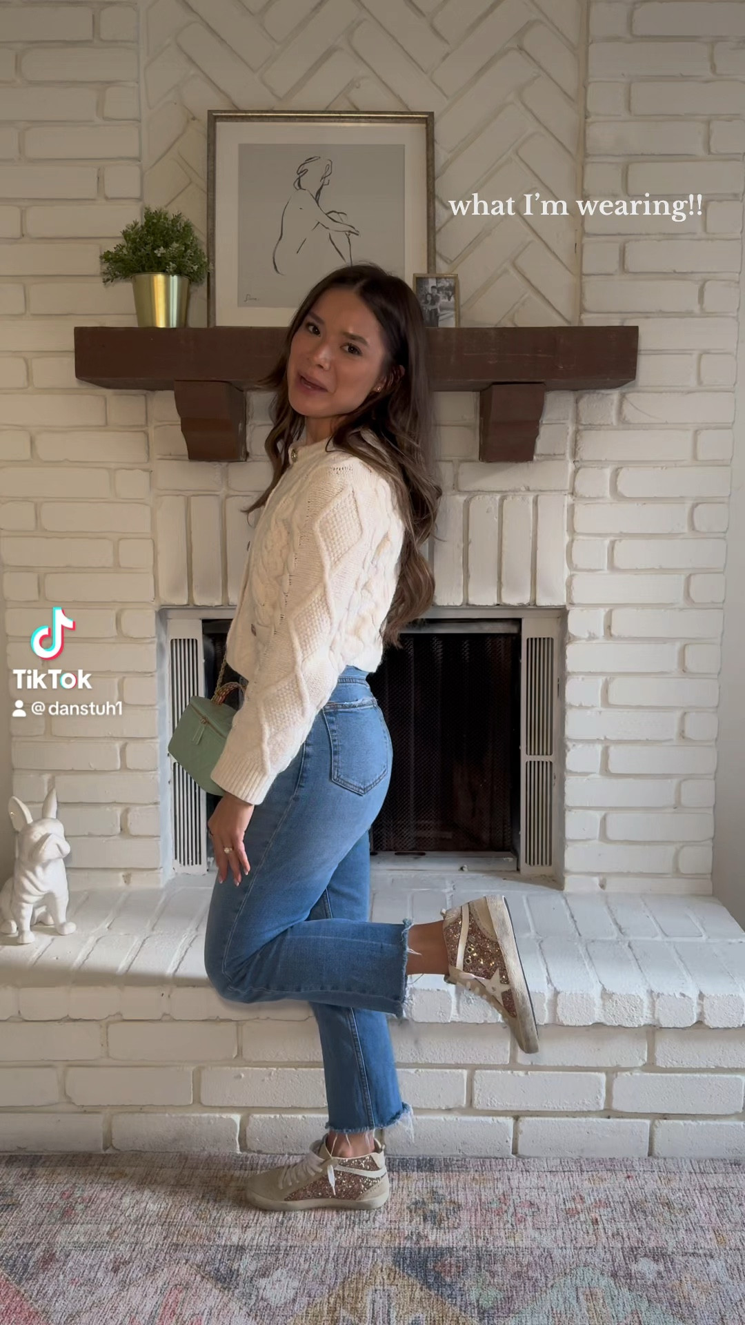 An easy outfit for a quick lunch/ dinner!! Obsessed with this make cardigan 🤍

#LTKshoecrush #LTKitbag #LTKstyletip