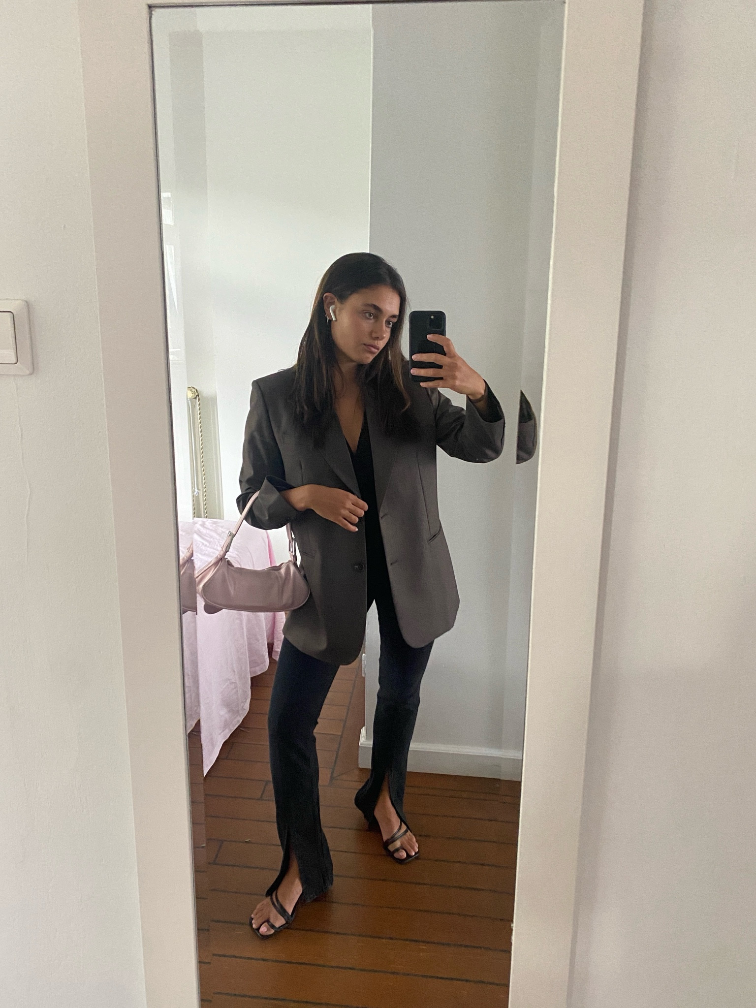 The Frankie shop blazer look 🩶

Wearing a size S for the blazer. 

outfit inspiration, autumn outfit, oversized blazer, & Other stories, heeled sandals, Prada re nylon re edition mini bag pink 2000, matches fashion, Agolde straight  jeans. 

#LTKSeasonal #LTKstyletip #LTKeurope