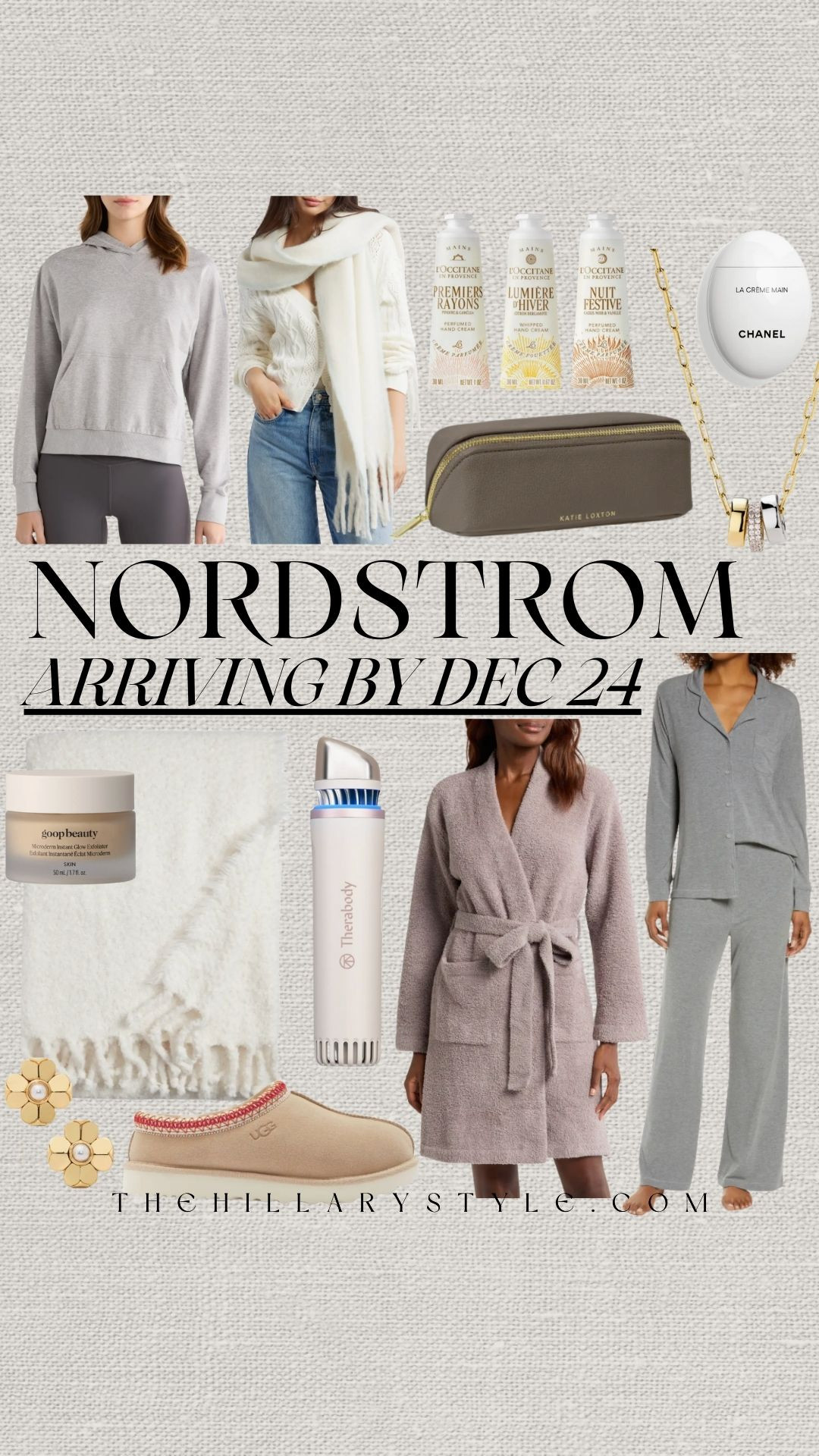 🎁 Last-Minute Luxury: Nordstrom Gifts Arriving by December 24th! 🛍️
It's not too late to find the perfect gift! 🎄 Snag these cozy and chic essentials from Nordstrom that are guaranteed to arrive by Christmas Eve. Featuring the softest Barefoot Dreams robe, stylish loungewear sets, cult-favorite beauty picks like goopbeauty and L'Occitane, plus must-have accessories like the Therabody massager, elegant jewelry, and cozy slippers. These are the ultimate holiday gifts for her—thoughtful, luxurious, and ready to be wrapped. Shop now for guaranteed holiday delivery!

#NordstromGifts #LastMinuteGifts #ArrivingByDec24 #HolidayGiftGuide #GiftIdeasForHer #CozyCore #BarefootDreams #Loungewear #LuxuryGifts #NordstromFinds #TheHillaryStyle 

 

#LTKGiftGuide #LTKHoliday #LTKSeasonal