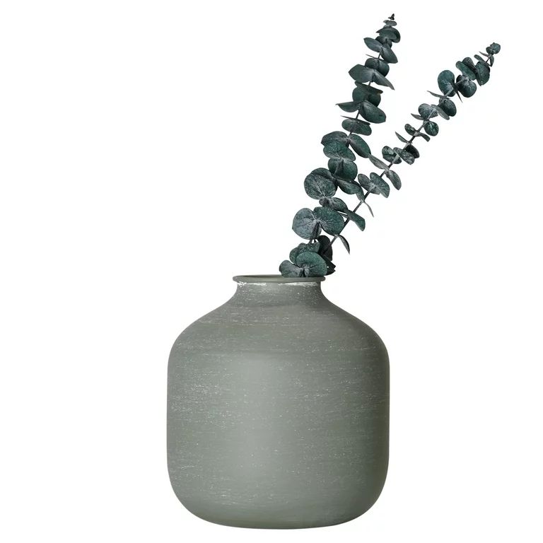 Crystal Art Gallery Contemporary Iron Metal Tabletop Vase, Greens | Walmart (US)