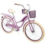 Huffy 24" Nel Lusso Girls' Cruiser Bike, Purple Satin, Age 12+ Years | Walmart (US)