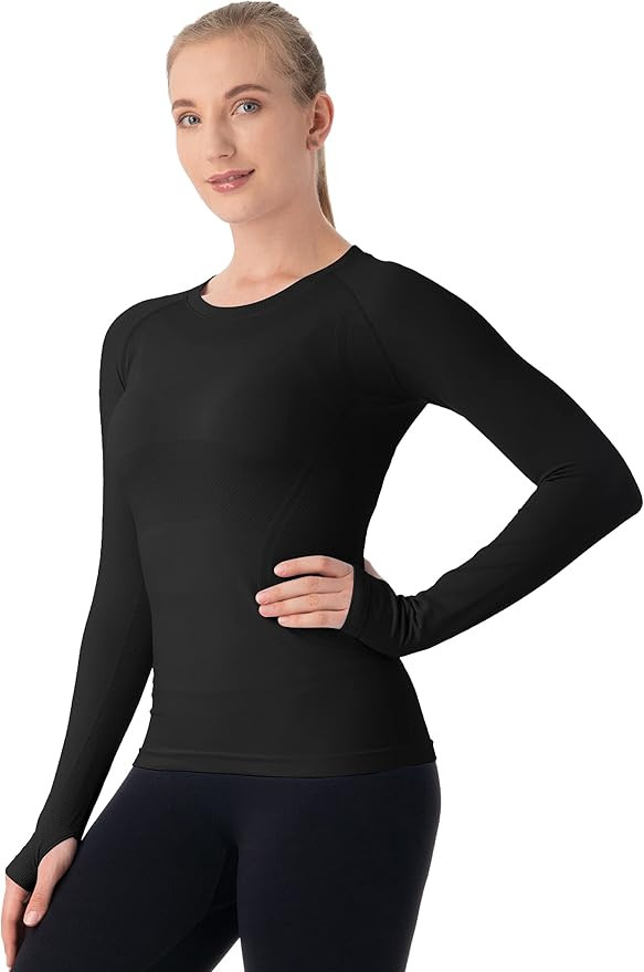 MathCat Seamless Workout Shirts for Women Long Sleeve Yoga Tops Sports Running Shirt Breathable A... | Amazon (US)