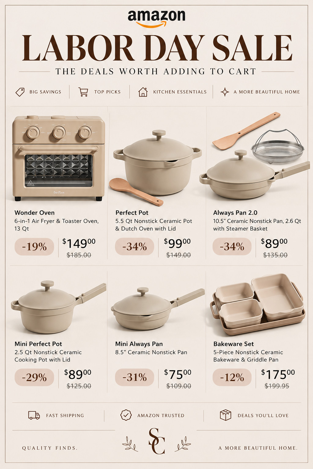 Amazon Labor Day kitchen deals you’ll want to add to cart 🍳🤎

#AmazonDeals #LaborDaySale #KitchenFinds #AmazonHome 

 #LTKHome