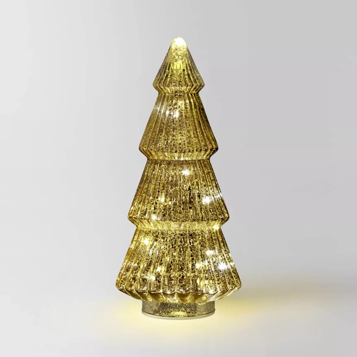 14.75" Battery Operated Lit Glass Christmas Tree Sculpture - Wondershop™ | Target