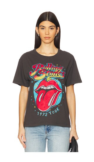 Rolling Stones 1972 Tour Tee in Reactive Black | Revolve Clothing (Global)