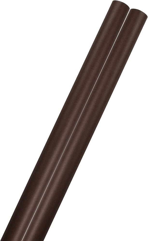 JAM Paper Gift Wrap - Matte Wrapping Paper - 50 Sq Ft Total (30 in x 10 Ft Each) - Matte Chocolate B | Amazon (US)