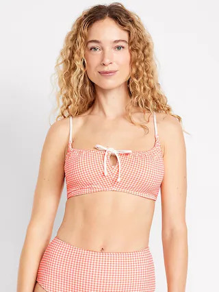 Textured Gingham Bikini Swim Top | Old Navy | Old Navy (US)