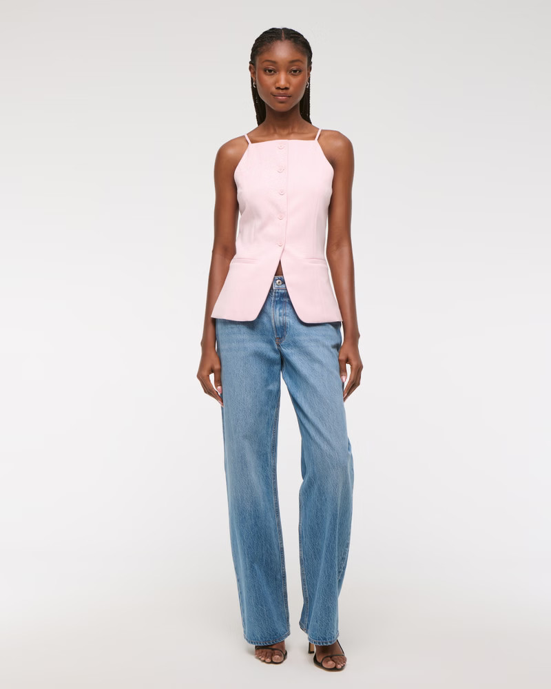 Strappy Tie-Back Vest | Abercrombie & Fitch (US)