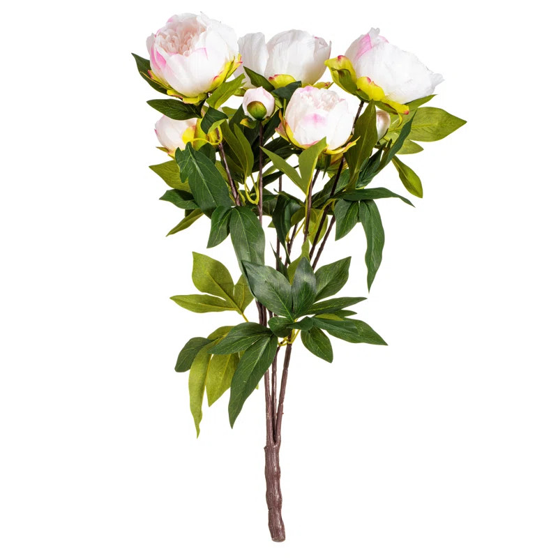 23" Artificial Peony Bush | Wayfair North America