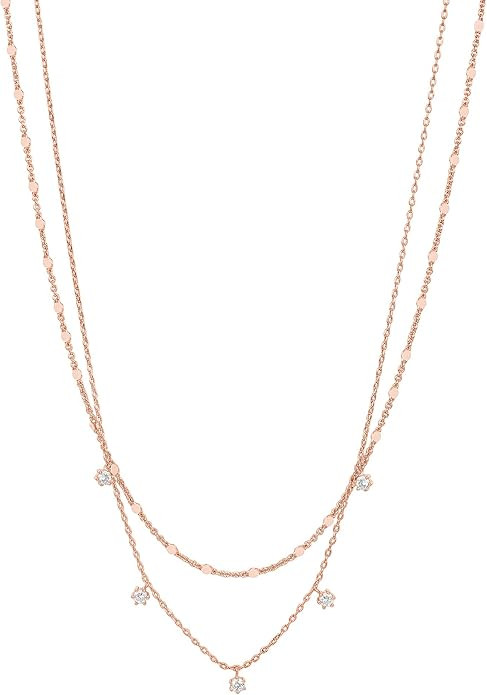 PAVOI 14K Gold Plated Dainty Layering Necklaces for Women | Snake Chain, Curb Link, Paperclip Lay... | Amazon (US)