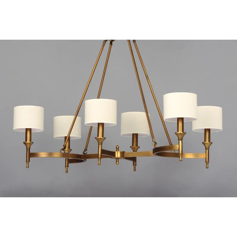 Allston 6 - Light Shaded Classic / Traditional Chandelier | Wayfair Professional