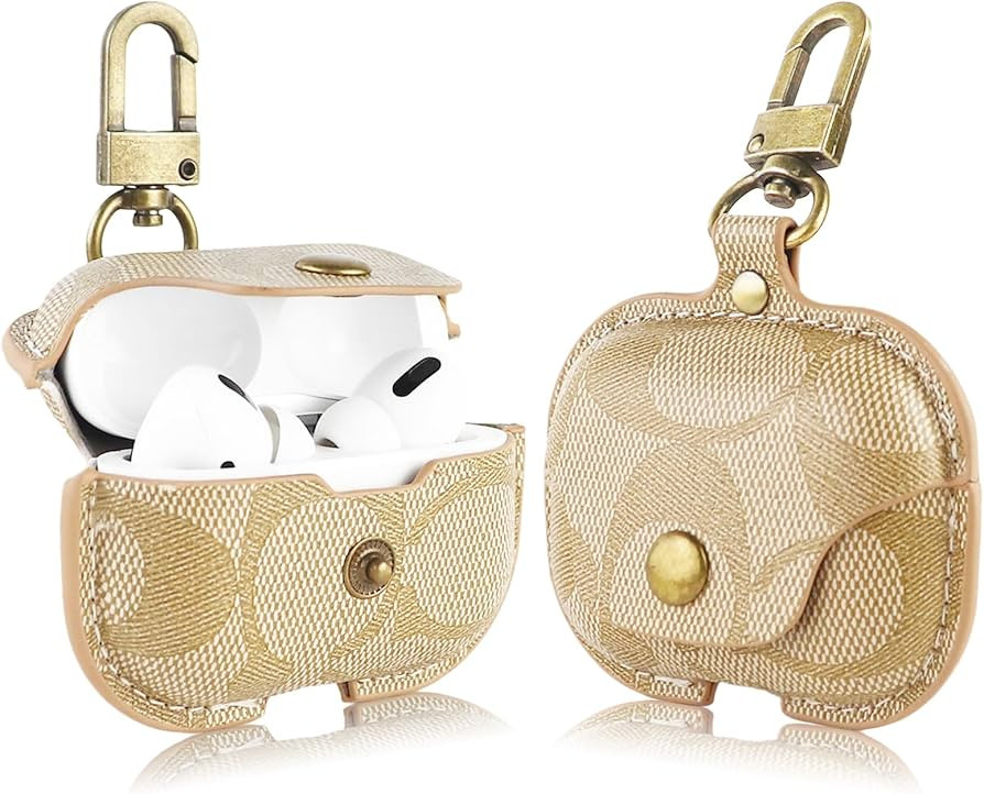 for AirPods Pro 3 Case, Leather Cute Full Body Shockproof Protective Cover for AirPods Pro 3nd Ge... | Amazon (US)