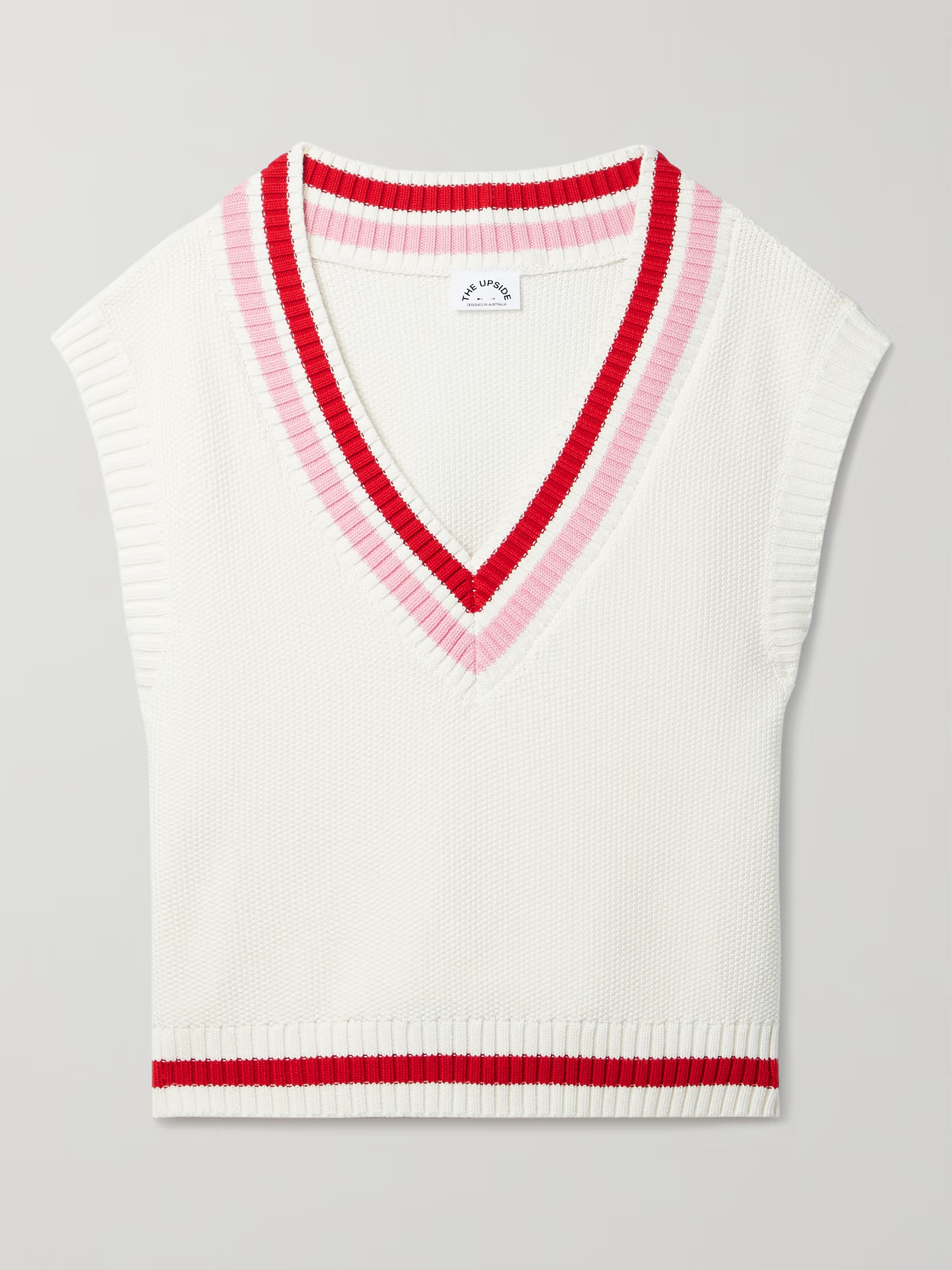 Quinn striped organic cotton vest | NET-A-PORTER (US)