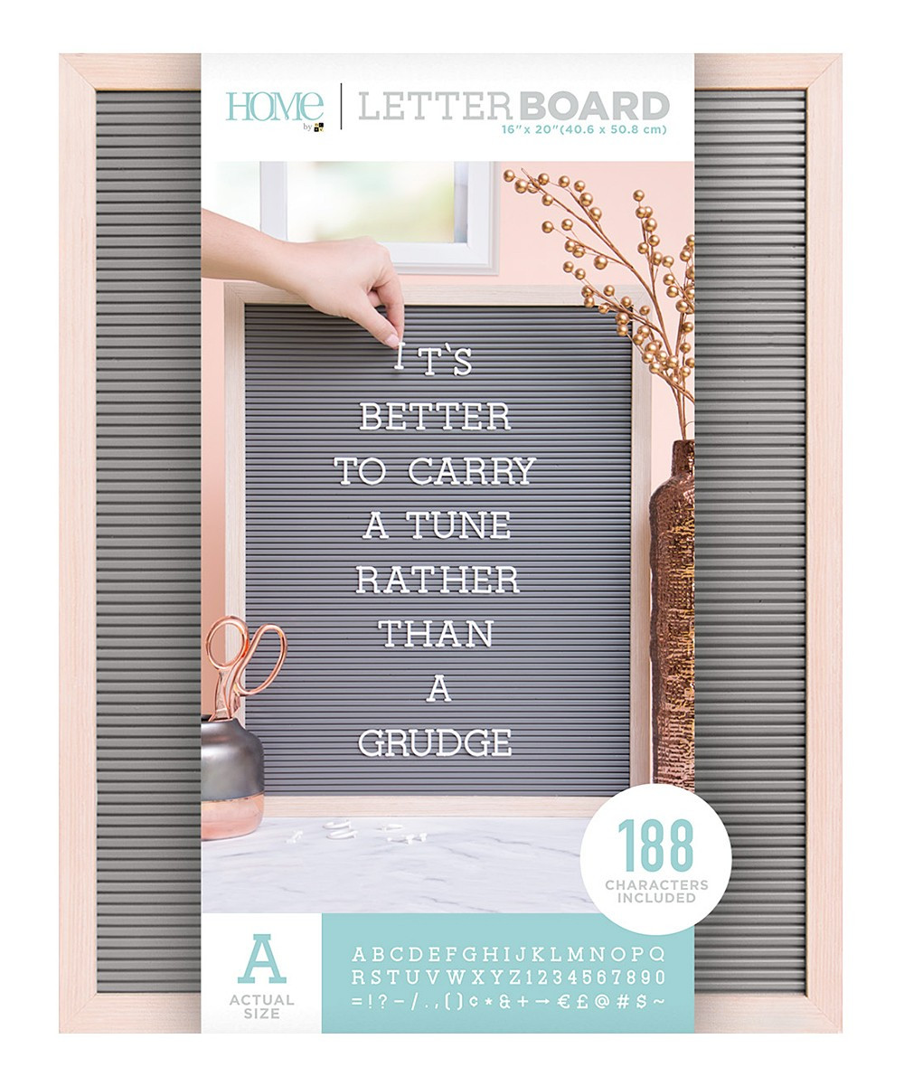 Oak & Gray 16'' x 20'' Letter Board Set | Zulily