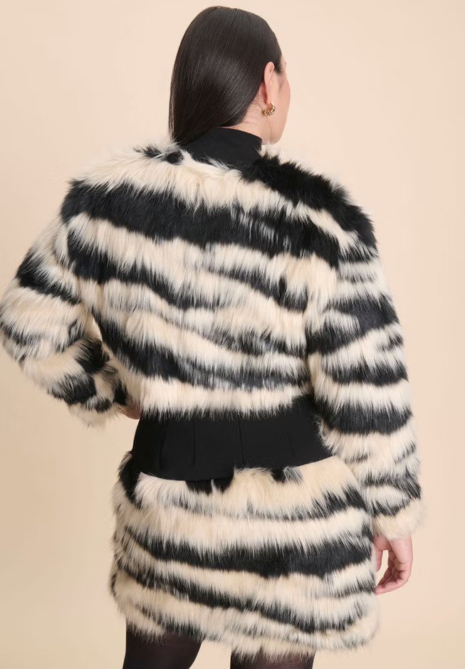 Faux Fur Crop Coat | Eloquii