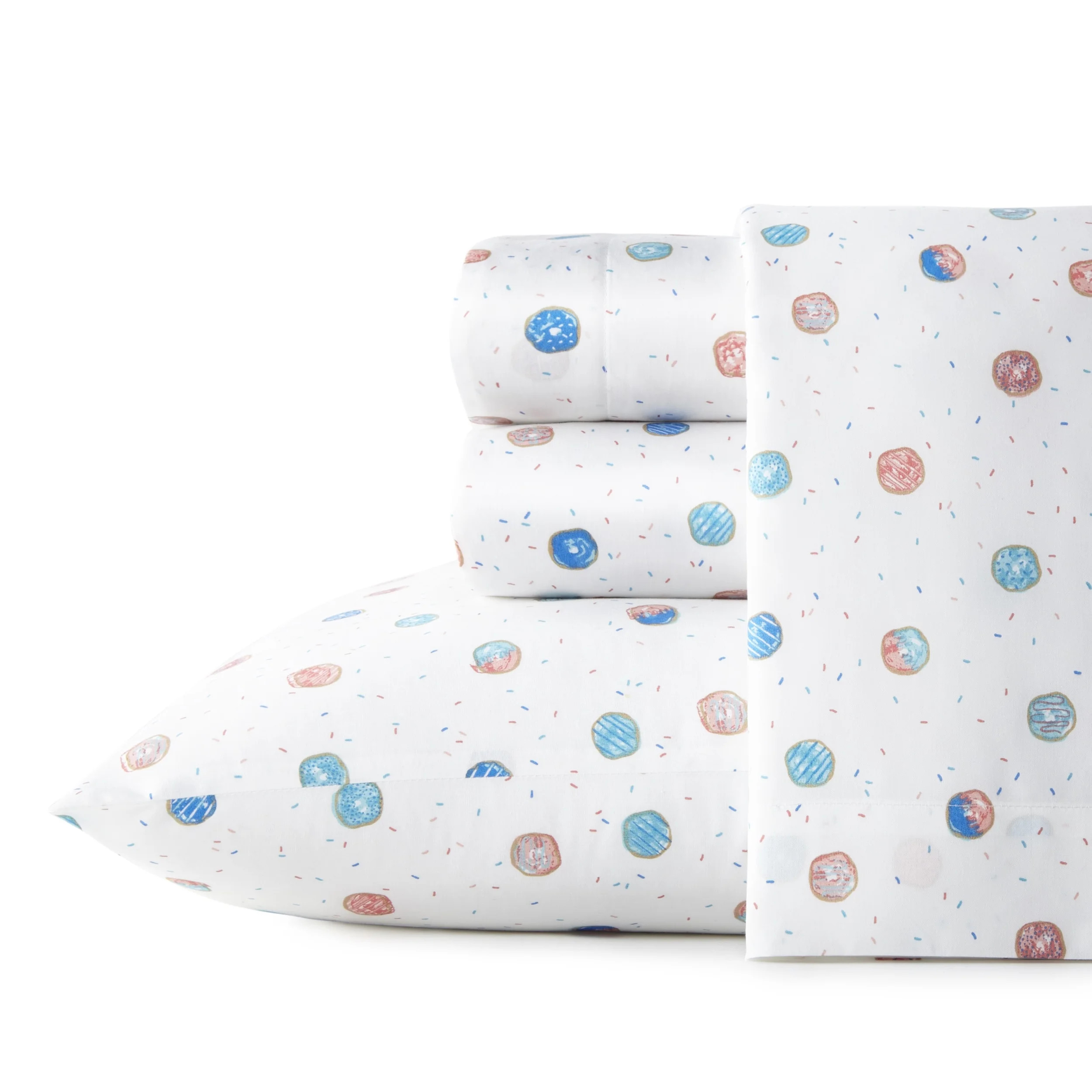 Poppy & Fritz Polka Donuts White Sheet Set, Twin XL | Walmart (US)