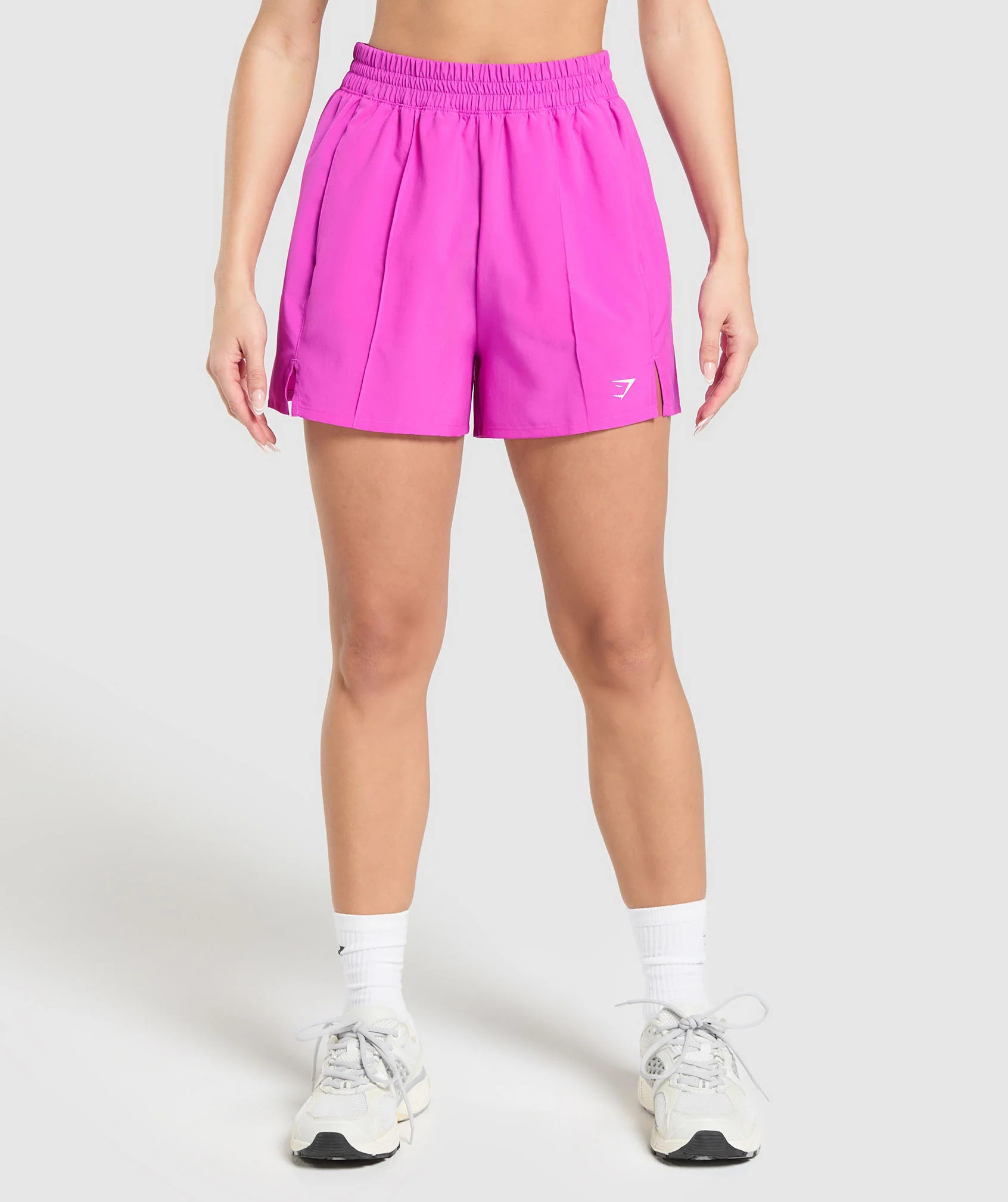 Gymshark Pintuck Shorts - Vibrant Pink | Gymshark US