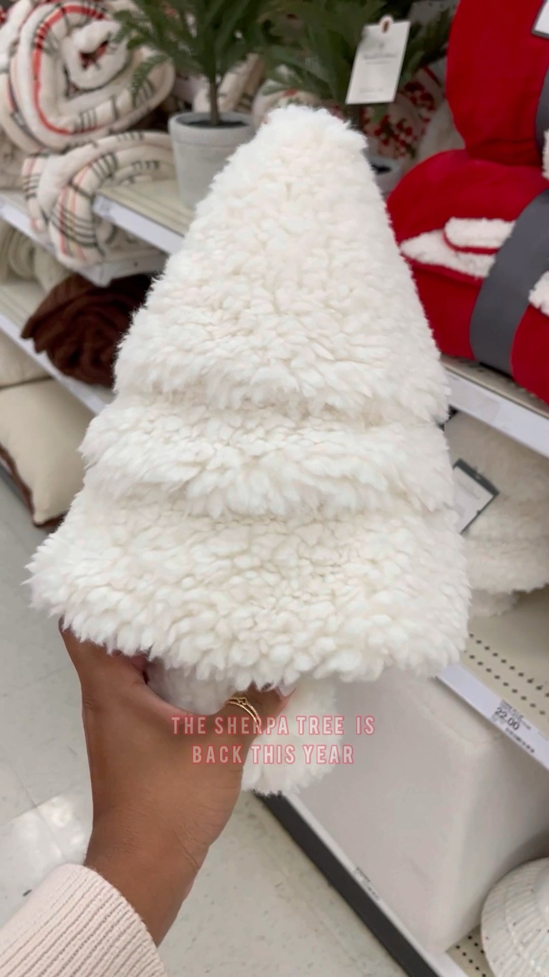 The Faux Sherpa Pillow is back this year at Target!
•

•

•

#targetdollarspot #bullseyesplayground #dollartree #targetfinds #targetstyle #kitchenorganization 
#halloween #targetchristmas #targetdoesitagain #shelfstyling #reels #reelsinstagram #targetclearance #tiktok #floatingshelves  #christmasdecor #newattarget #viralreels #kitchen #budgetdecor #pinkdecor

#LTKhome #LTKSeasonal #LTKHoliday