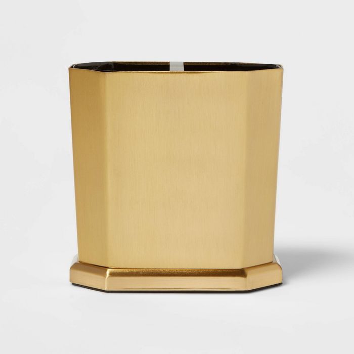 Solid Toothbrush Holder Faceted Gold - Threshold™ | Target