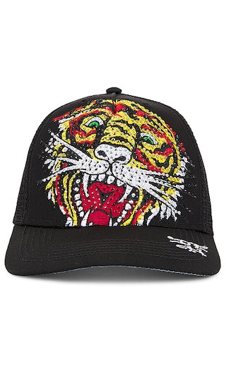 Rhinestone Tiger Hat in Black | Revolve Clothing (Global)