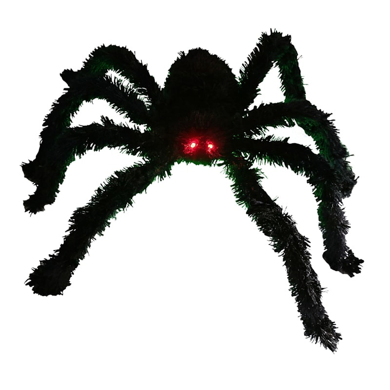 Black Light-Up Halloween Spider, 27.6" | At Home