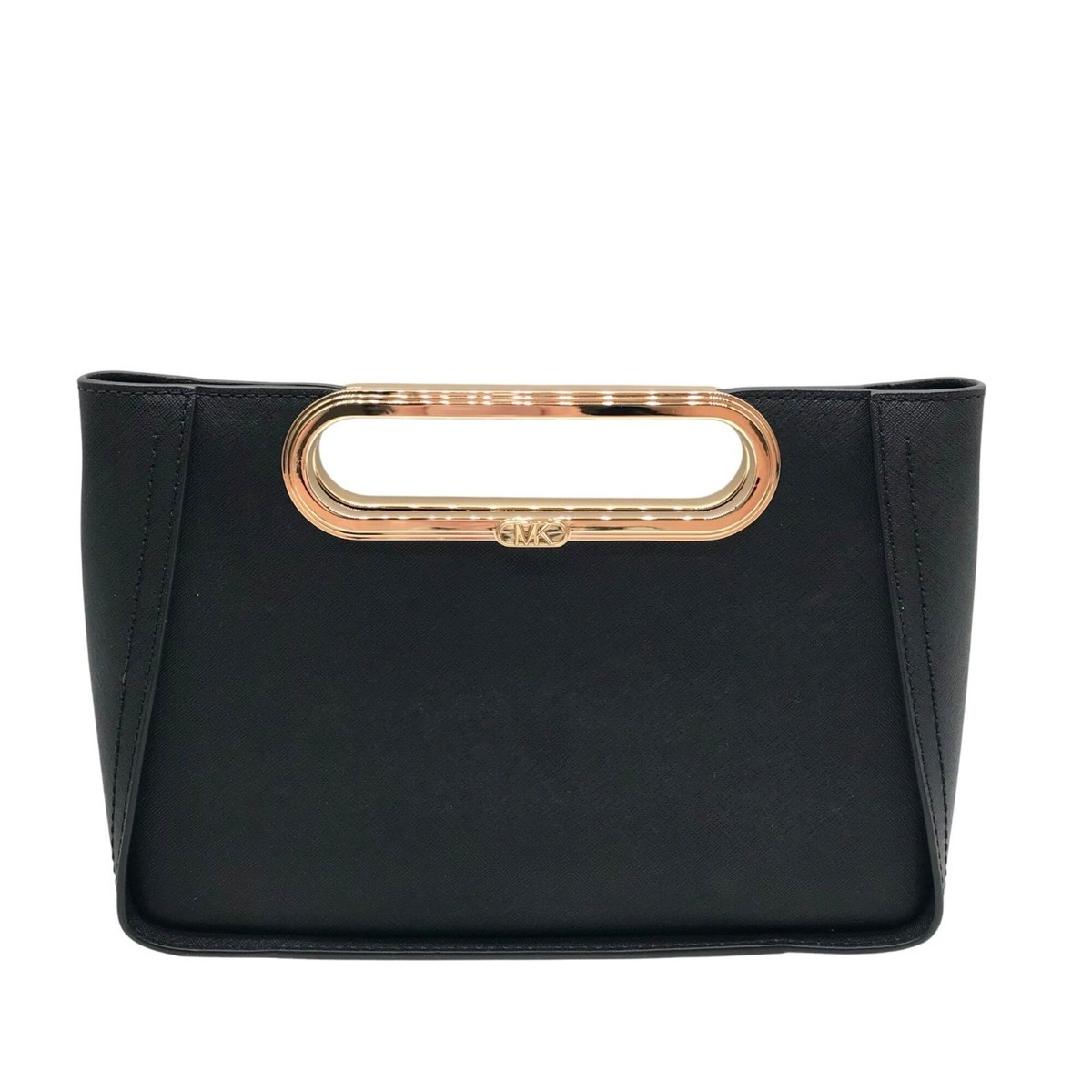 Michael Kors Black Saffiano Leather Chelsea Convertible Clutch | eBay US