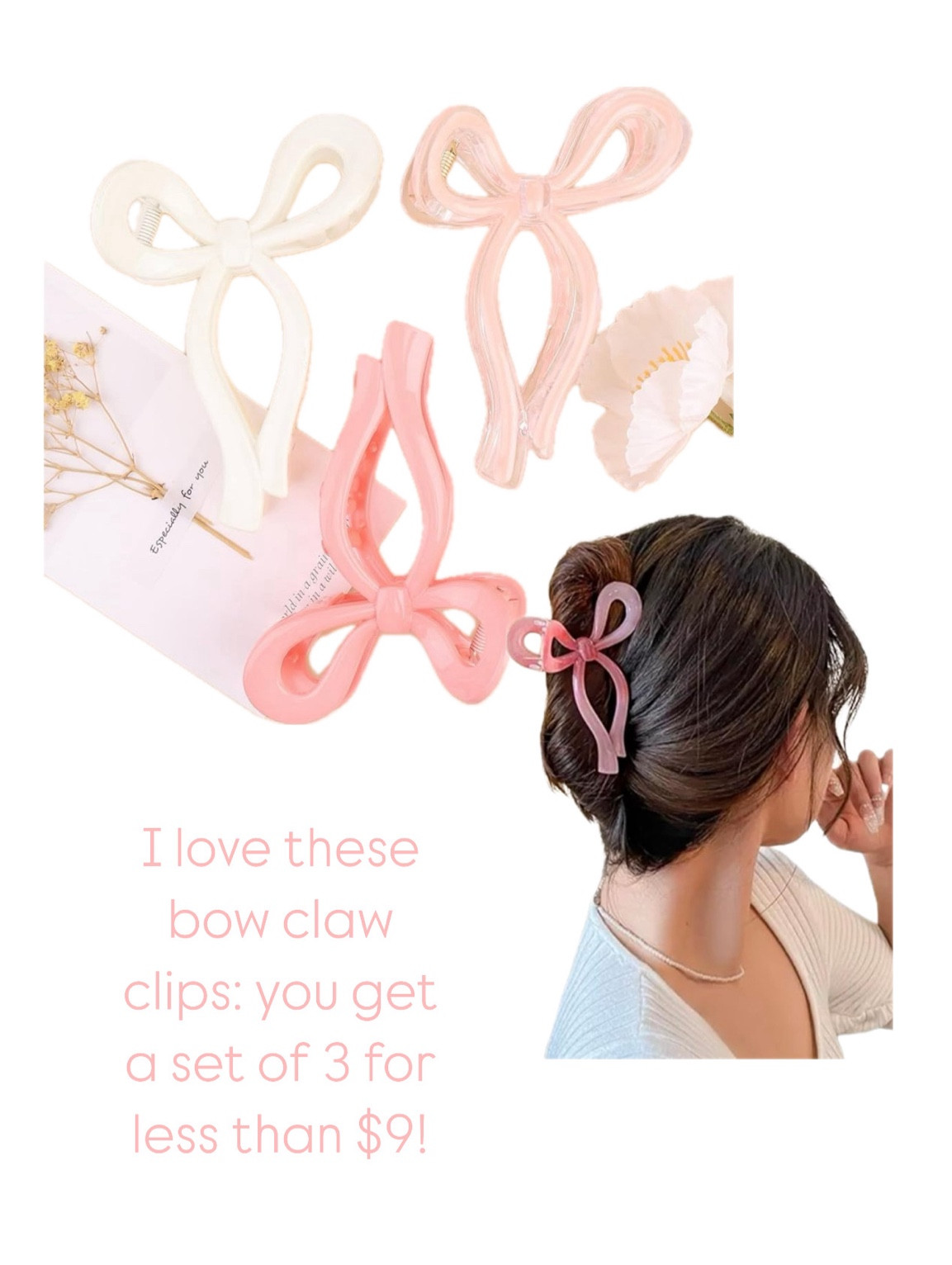 I love these bow claw clips! You get 3 for less than $9✨ 

#LTKWatchNow #LTKFIndsUnder50

#LTKHome #LTKGiftGuide #LTKHoliday