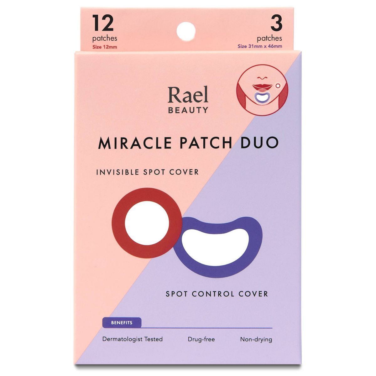Rael Beauty Miracle Acne Pimple Patch Invisible Spot Cover + Spot Control Cover Duo - 15ct | Target