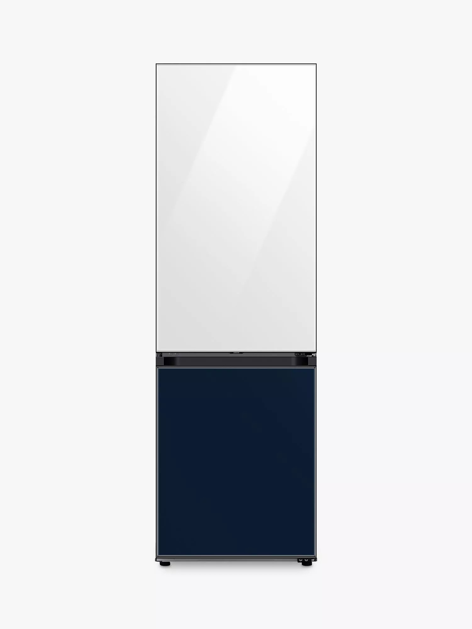 Samsung Bespoke RB34A6B2E8A Freestanding 70/30 Fridge Freezer, White/Navy | John Lewis (UK)