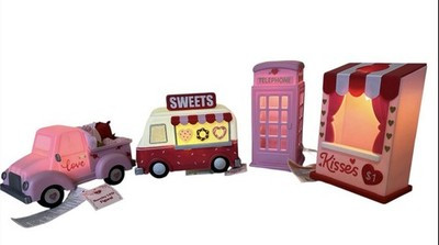 Target Bullseye Playground Light Up Plastic Valentine’s Decor 4 Pcs Set 2026 New | eBay US