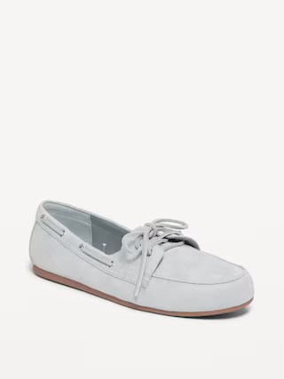 Faux-Suede Boat Shoes for Women | Old Navy (US)