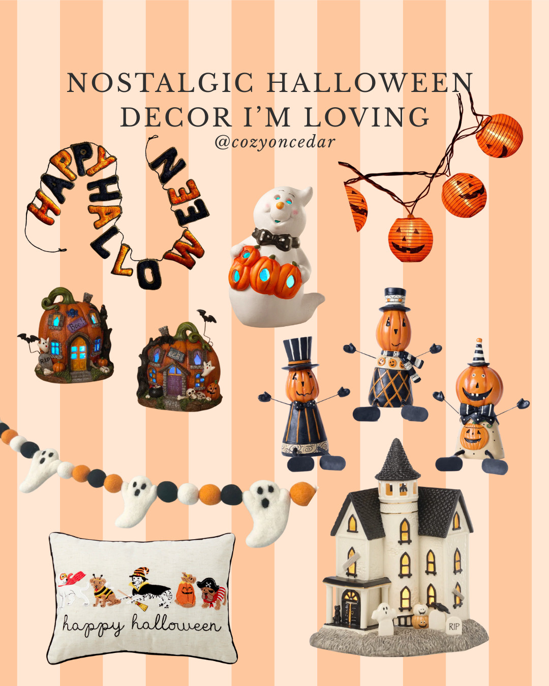(9/7/25) 👻✨ Nostalgic Halloween vibes are truly the best kind of Halloween vibes! 🎃 From vintage-inspired jack-o’-lanterns to classic ghosts and cozy candlelight, I’m rounding up all the nostalgic Halloween decor I’m loving right now. 🕯️🍂

If you’re looking to bring that cozy, old-school Halloween charm into your home this season, you’ll love these finds. Tap to shop my picks and get your home spooky + nostalgic in the sweetest way. 🖤 

 #LTKSeasonal #LTKHome #LTKFindsUnder100