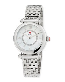 35mm Caber Mid Diamond Watch, Silver | Lastcall