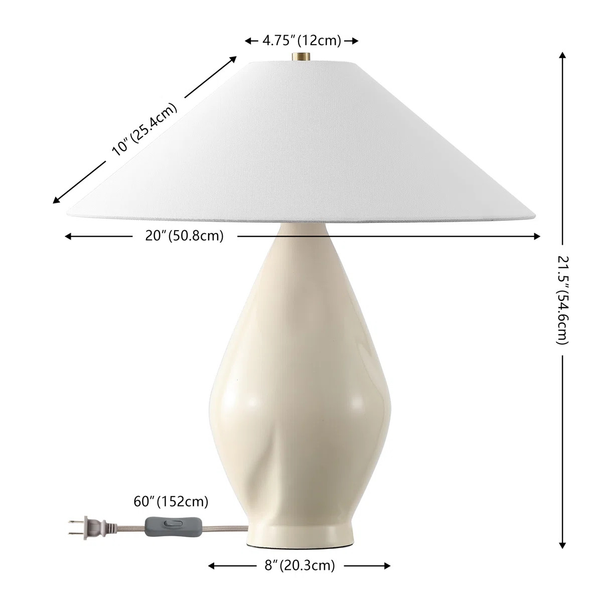 Jianna 21.5 Inch Resin Table Lamp | Wayfair North America
