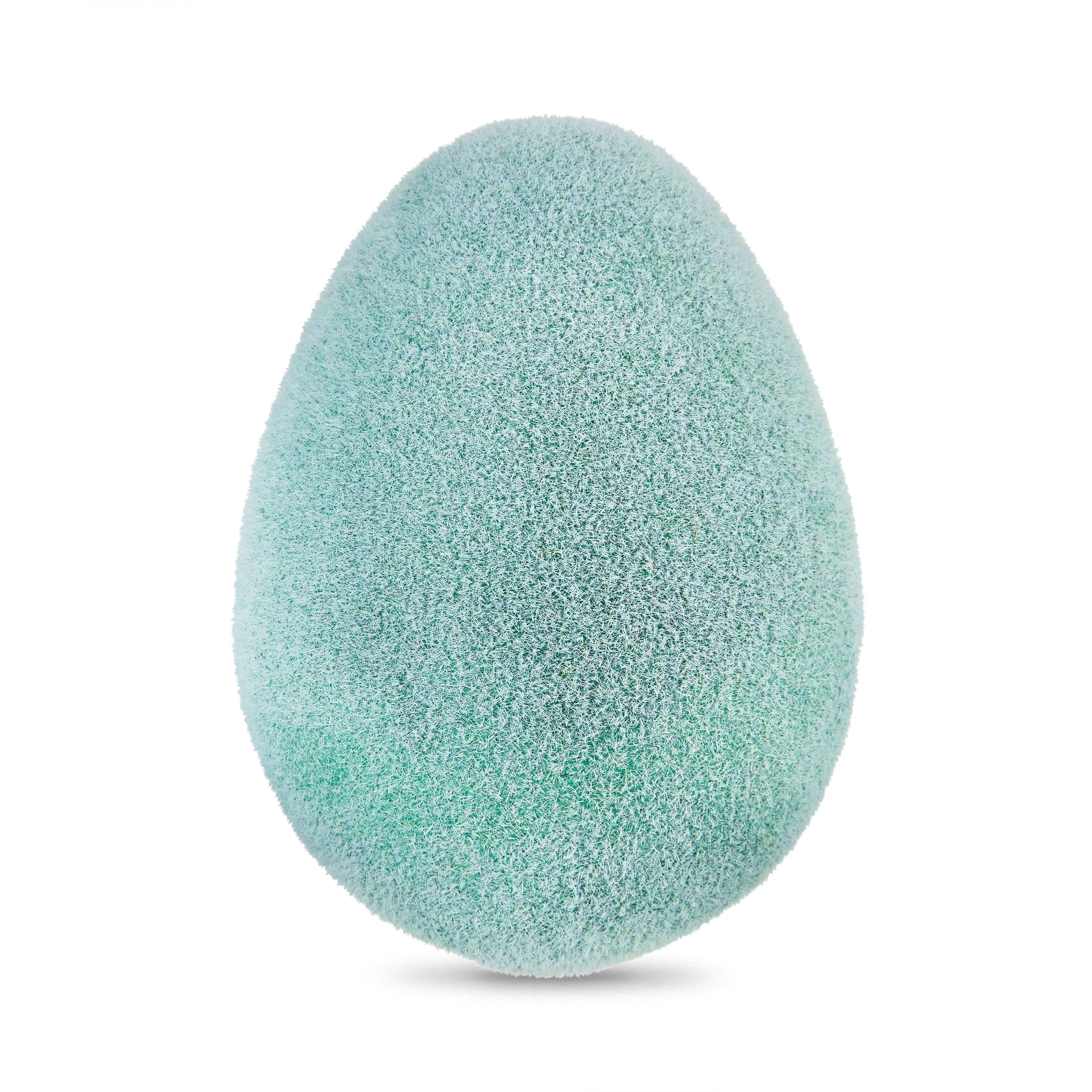 Way To Celebrate Flocked Easter Egg Table Décor, 6 in., Mint | Walmart (US)