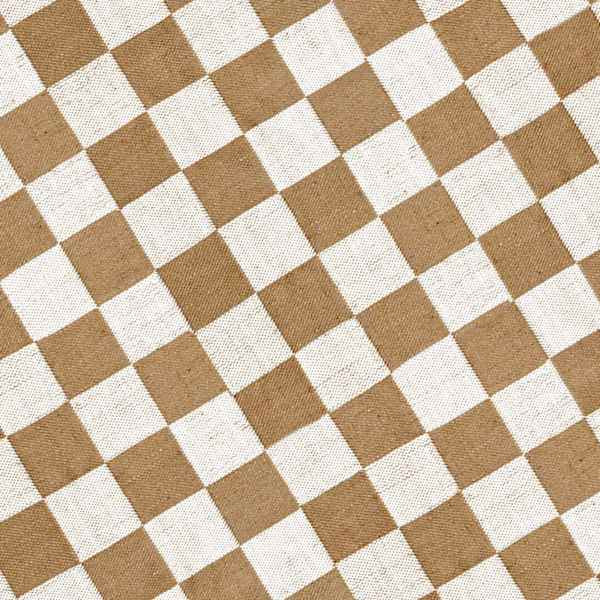 (B871) Brown & Natural Checkered Jute Area Rug, 8x10 | At Home