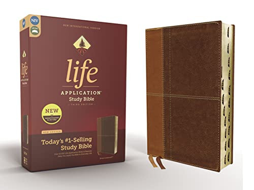 NIV, Life Application Study Bible, Third Edition, Leathersoft, Brown, Red Letter, Thumb Indexed | Amazon (US)