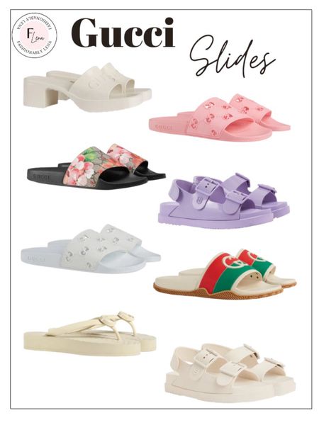 Gucci slides, Gucci sandals, designer sandals, pool sandals, beach sandals, trendy sandals, neutral sandals

#LTKU #LTKFind #LTKSeasonal