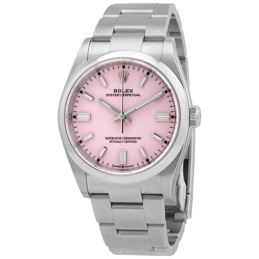 Oyster Perpetual Automatic Chronometer Candy Pink Dial Unisex Watch 126000PKSO | Jomashop.com & JomaDeals.com