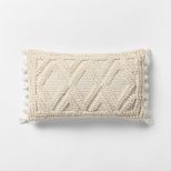 Lumbar Woven Textured Diamond Throw Pillow - Opalhouse™ | Target