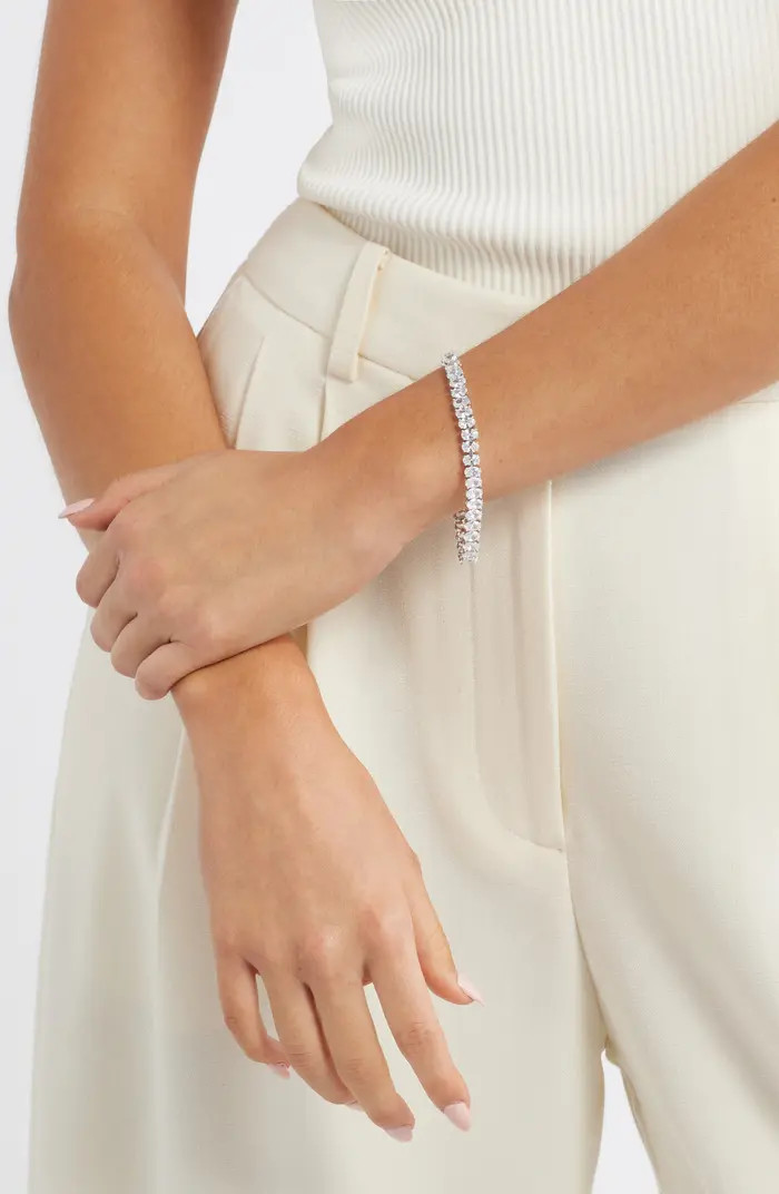 Oval Cubic Zirconia Tennis Bracelet | Nordstrom