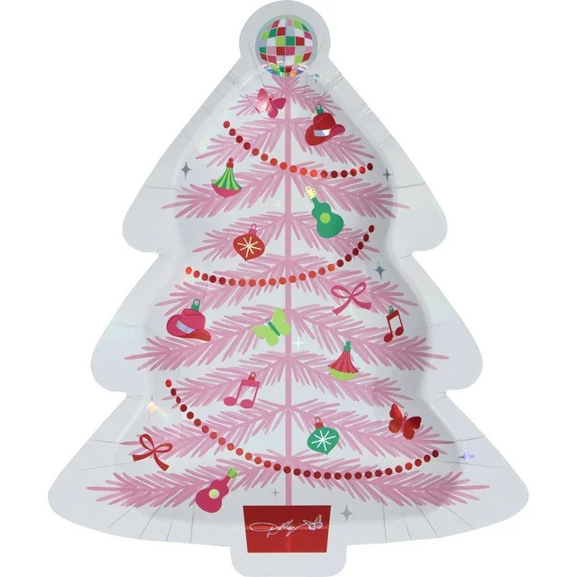 Dolly Parton Holly Dolly Christmas Tree Shaped Disposable Paper Plates 7.25" x 8.75" 8 Count Mult... | Walmart (US)