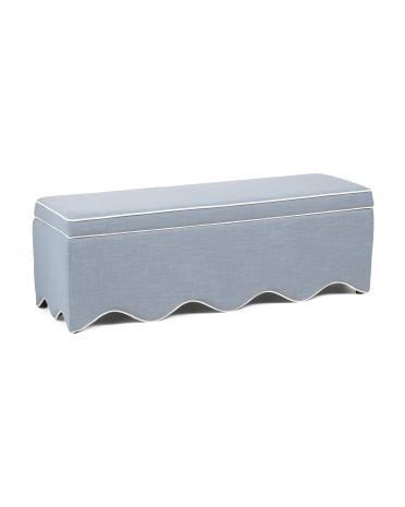 54x18x18 Scalloped Base Storage Bench | TJ Maxx