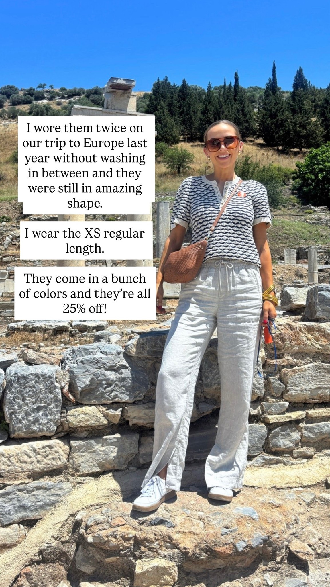 @athleta linen sale is live! 25% off all their linen tops and bottoms! Including my favorite pants 